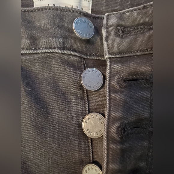 PARKER SMITH size 30 black button up skinny jeans - Picture 5 of 9